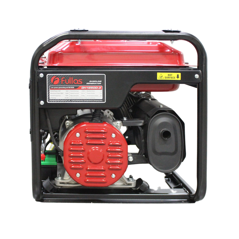 Gerador portátil a gasolina de nível industrial de partida elétrica FP12500E 9000W alimentado por motor LONCIN de 550 cc