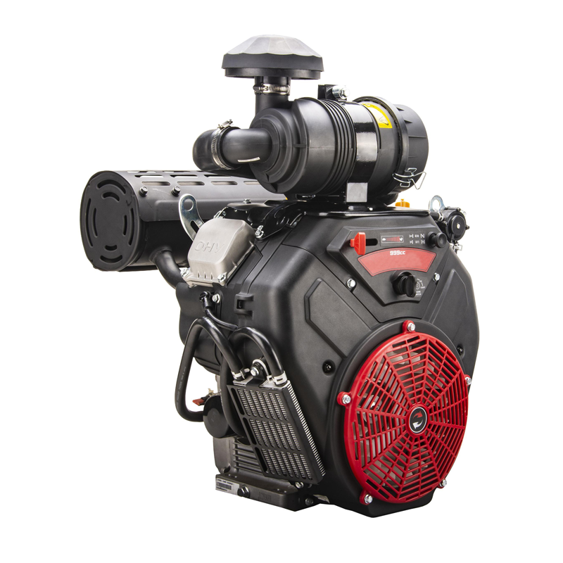 Motor a gasolina de cilindro duplo 999cc 35HP refrigerado a ar para gerador de barco lavador de pressão de grãos sem-fim com CE EPA EURO-V certificat