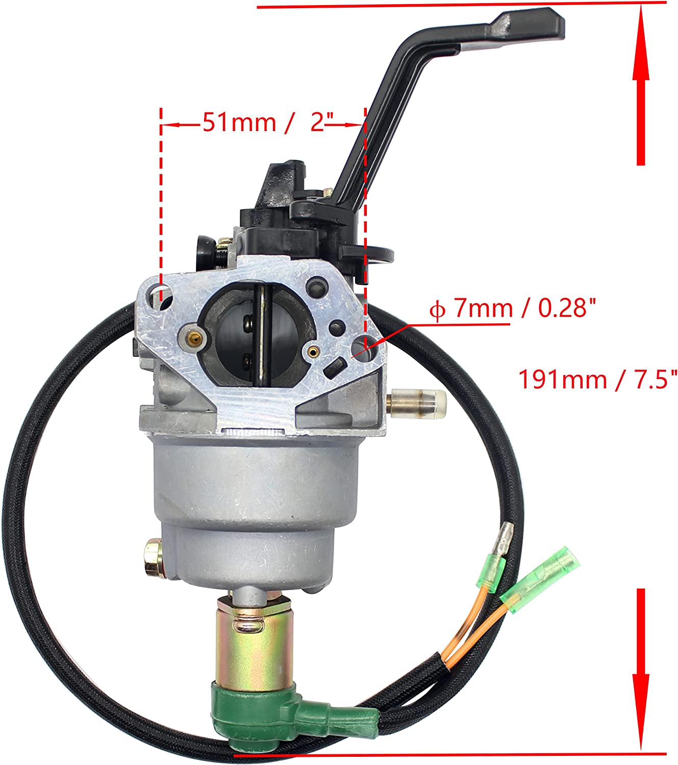 Carburador P27-2D para motor a gasolina Generac GP8000E Harbor Freight 420CC 440CC 