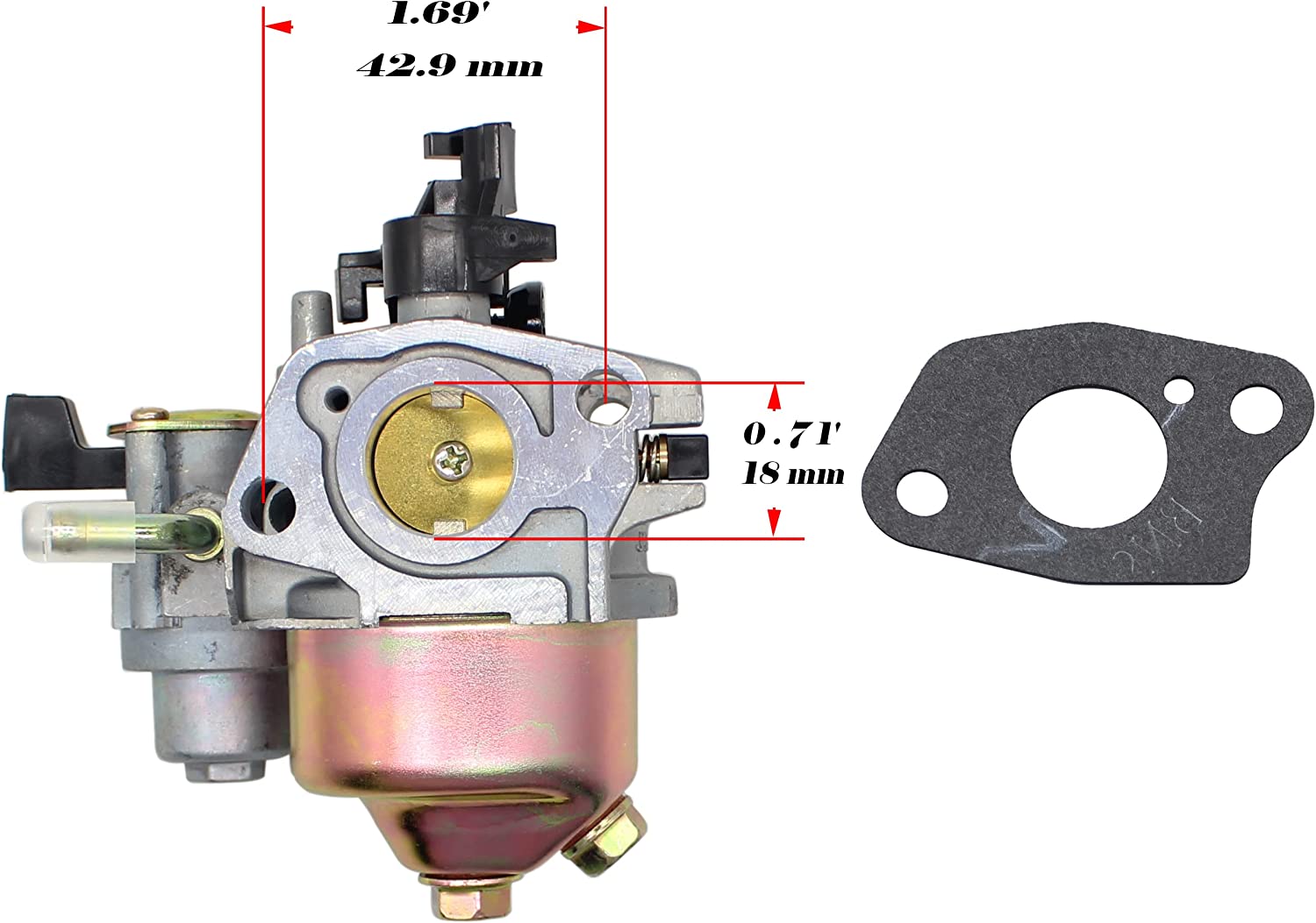 P18A Carburador para GXV140 GXV160 Motor para HR194 HR195 HR214 HRA214 HR215 HR216 Motor Cortador de Grama para 16100-ZE6-W01